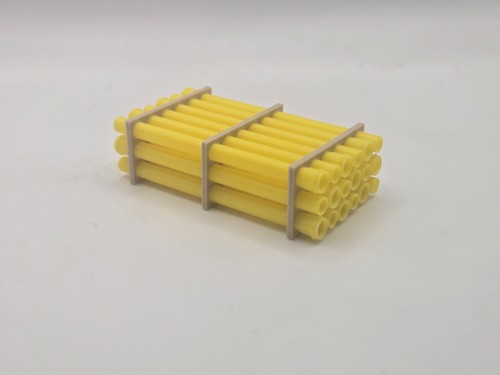 Scale yellow pipe - 1/64, 12"
