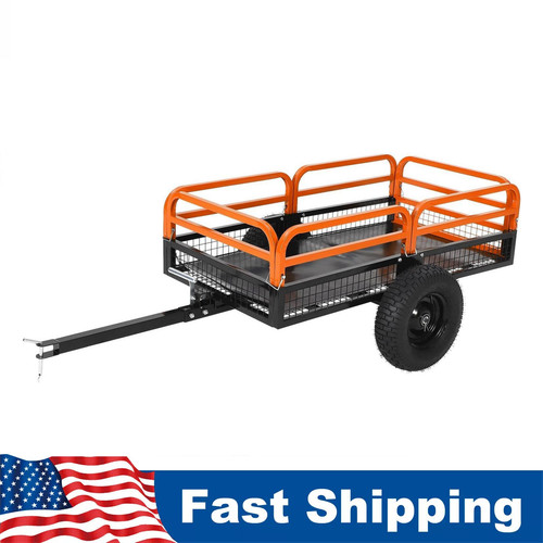 Tow behind dump cart - tow,
